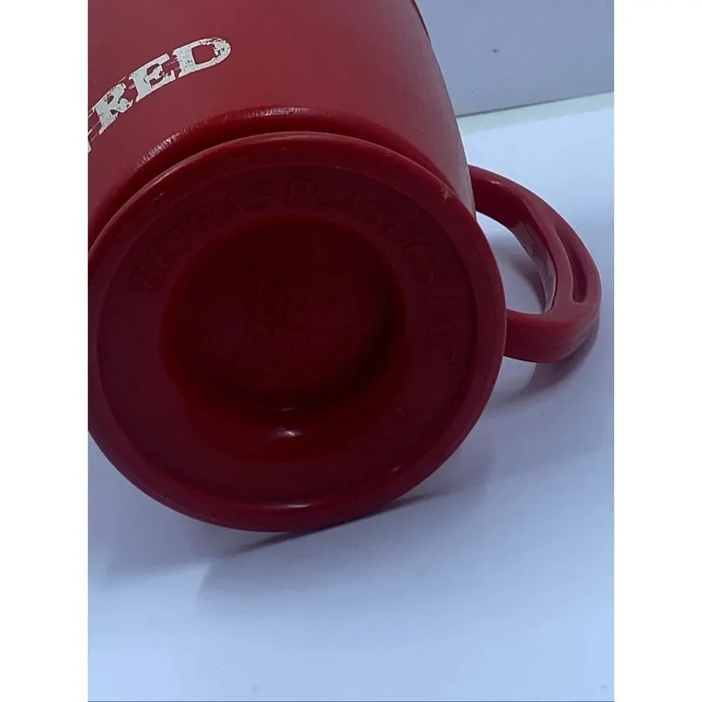 IU Indiana University Plastic Coffee Travel Mug Cup with Base Trip Sip Vintage
